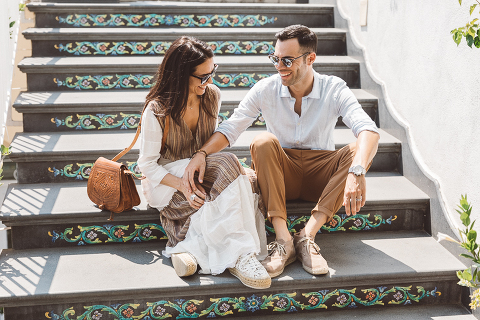 Positano, amalfi coast, engagement, italian photographer, fotografo italiano, fotografo frosinone, fotografo latina, pre wedding, ritratto di coppia, sorrisi, foto naturali, natural poses, salerno, boat photography, barca, love portrait